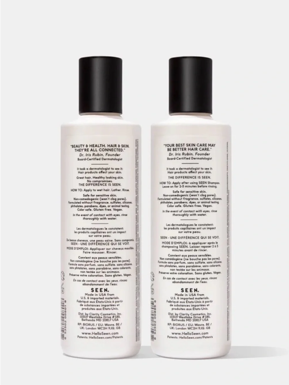 SEEN Fragrance Free Shampoo & Conditioner Bundle